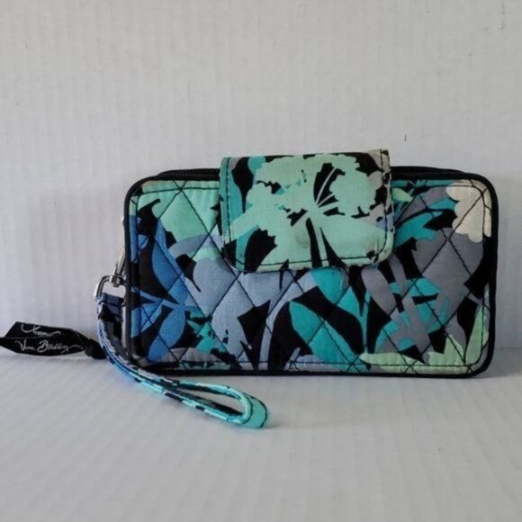 Vera Bradley Bag Camofloral Print Wallet Wristlet ID Case Clutch WOMEN'S WOMAN'S - Picture 11 of 11